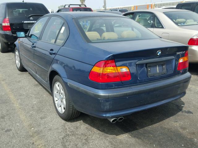 WBAEU33453PF60196 - 2003 BMW 325 XI BLUE photo 3