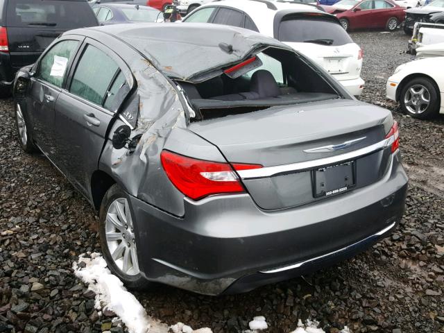 1C3CCBBB8DN763234 - 2013 CHRYSLER 200 TOURIN GRAY photo 3