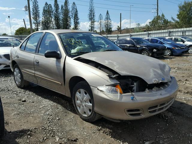 1G1JF524827343075 - 2002 CHEVROLET CAVALIER L GOLD photo 1