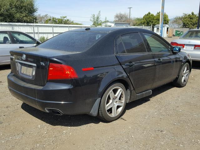 19UUA66286A044925 - 2006 ACURA 3.2TL BLACK photo 4