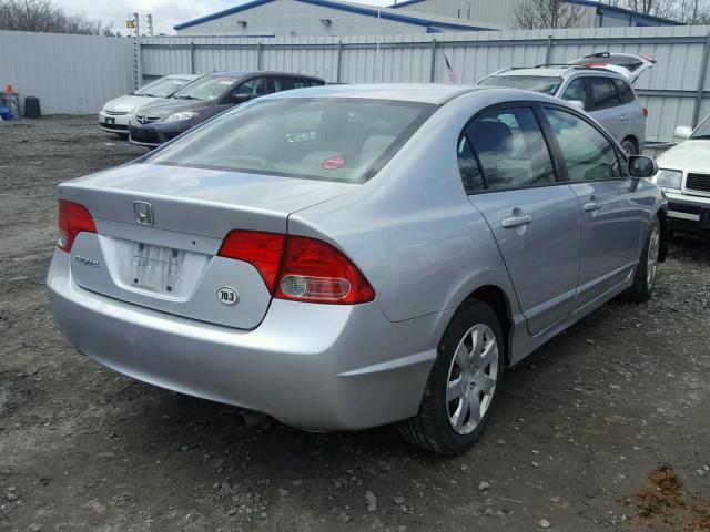 2HGFA16528H300244 - 2008 HONDA CIVIC LX SILVER photo 4