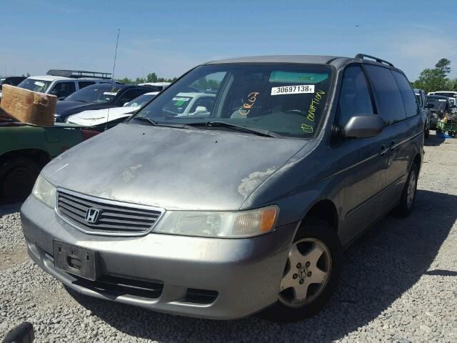 2HKRL18611H529801 - 2001 HONDA ODYSSEY EX GRAY photo 2