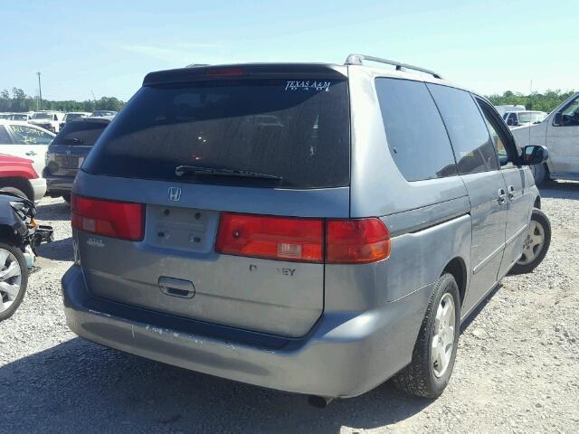 2HKRL18611H529801 - 2001 HONDA ODYSSEY EX GRAY photo 4