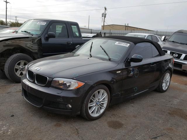 WBAUL7C55CVM83580 - 2012 BMW 128 I BLACK photo 2