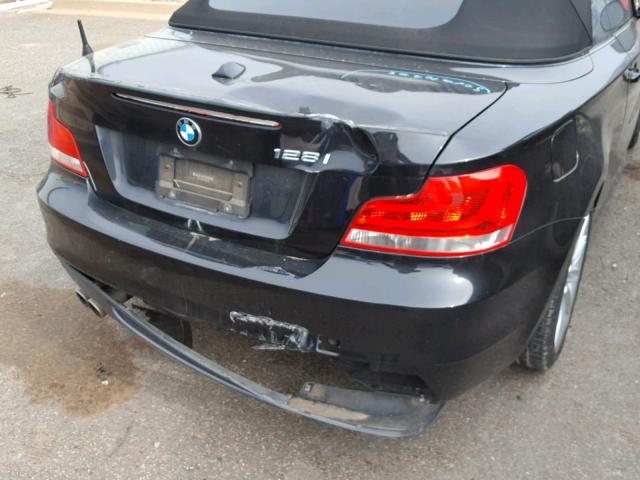WBAUL7C55CVM83580 - 2012 BMW 128 I BLACK photo 9