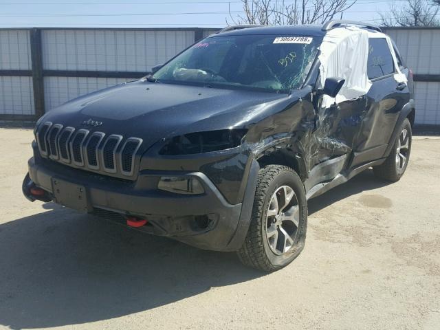 1C4PJMBB6GW343856 - 2016 JEEP CHEROKEE T BLACK photo 2