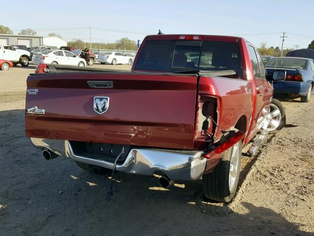 1C6RR6LT1FS501487 - 2015 RAM 1500 SLT RED photo 4