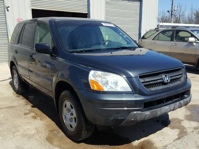 2HKYF18194H518704 - 2004 HONDA PILOT LX GRAY photo 1