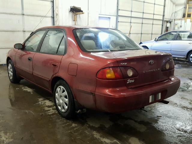 2T1BR12E81C439337 - 2001 TOYOTA COROLLA CE RED photo 3