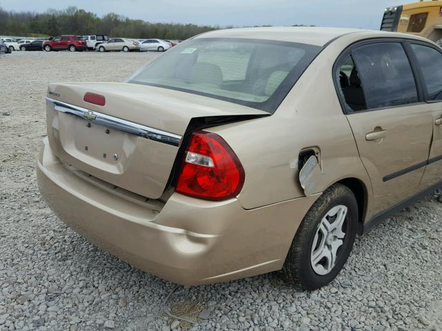 1G1ZS52F45F200022 - 2005 CHEVROLET MALIBU GOLD photo 9