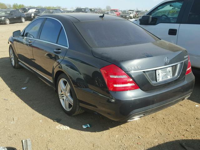 WDDNG9EB8DA526656 - 2013 MERCEDES-BENZ S 550 4MAT BLACK photo 3