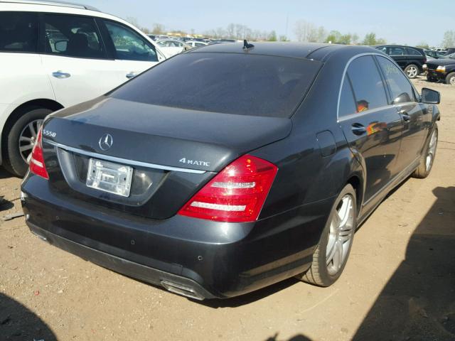 WDDNG9EB8DA526656 - 2013 MERCEDES-BENZ S 550 4MAT BLACK photo 4