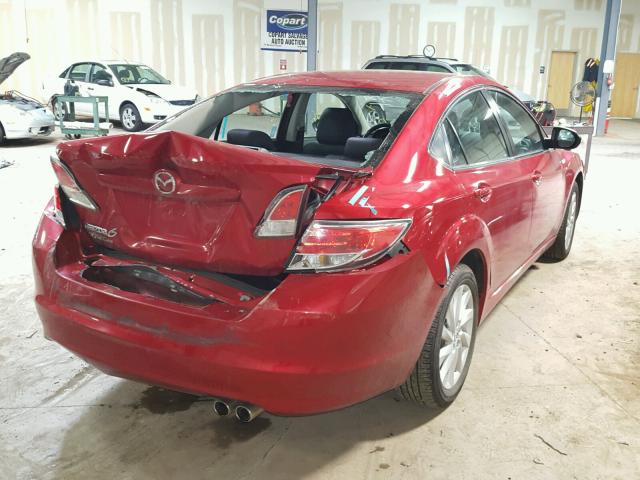 1YVHZ8DH7C5M43870 - 2012 MAZDA 6 I RED photo 4