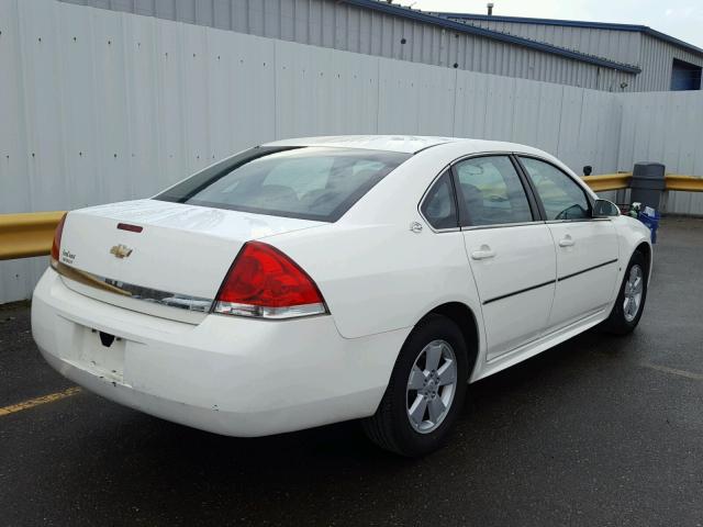 2G1WT57N791174190 - 2009 CHEVROLET IMPALA 1LT WHITE photo 4