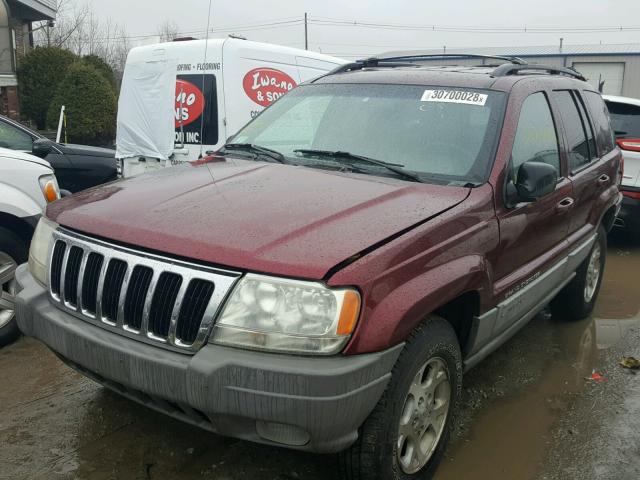 1J4G258S5XC684865 - 1999 JEEP GRAND CHER RED photo 2