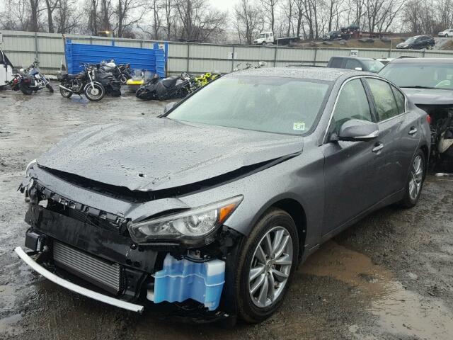 JN1CV7AR0HM681675 - 2017 INFINITI Q50 BASE GRAY photo 2