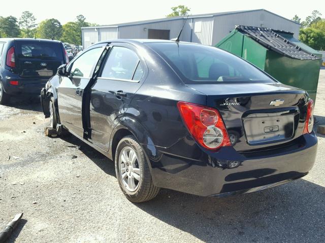 1G1JA5SH5C4197805 - 2012 CHEVROLET SONIC LS 黑色 照片 3