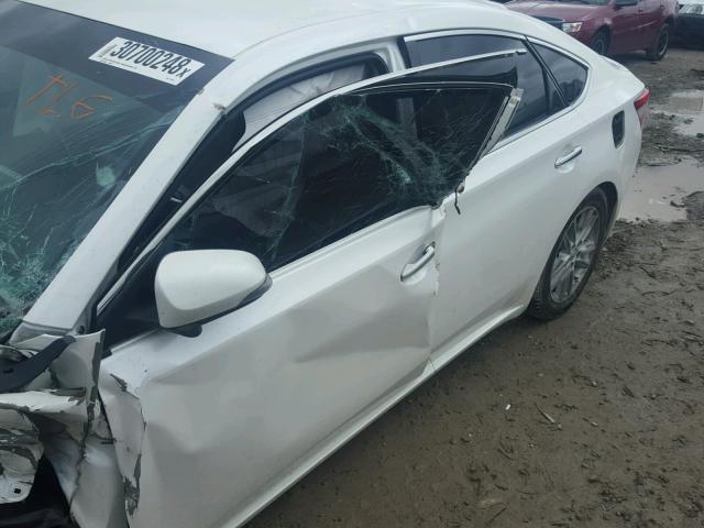 4T1BK1EBXDU013335 - 2013 TOYOTA AVALON BAS WHITE photo 10