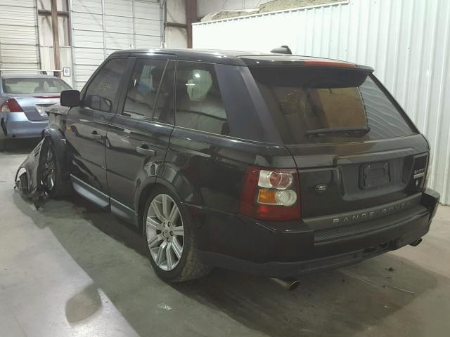 SALSH23498A121135 - 2008 LAND ROVER RANGE ROVE BLACK photo 3