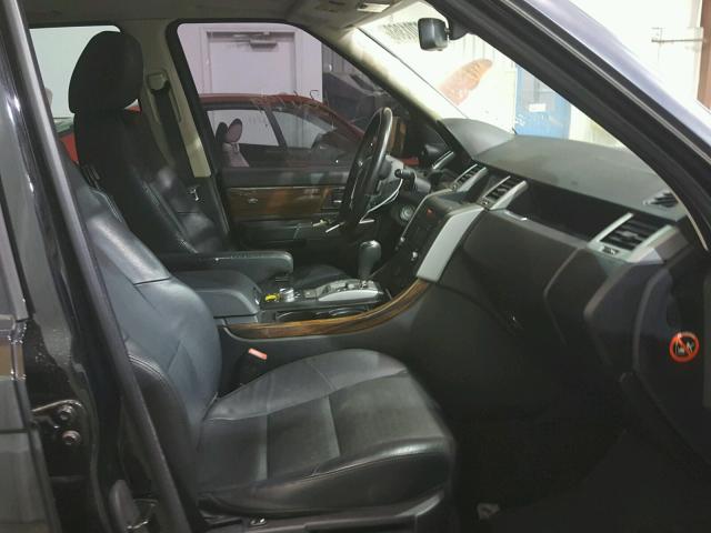 SALSH23498A121135 - 2008 LAND ROVER RANGE ROVE BLACK photo 5