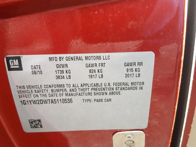 0K0235405312 - 2010 ASVE ASSEMBLED 红色 照片 10