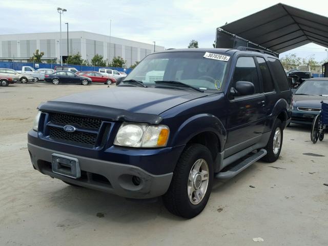 1FMYU60E33UB73381 - 2003 FORD EXPLORER S BLUE photo 2