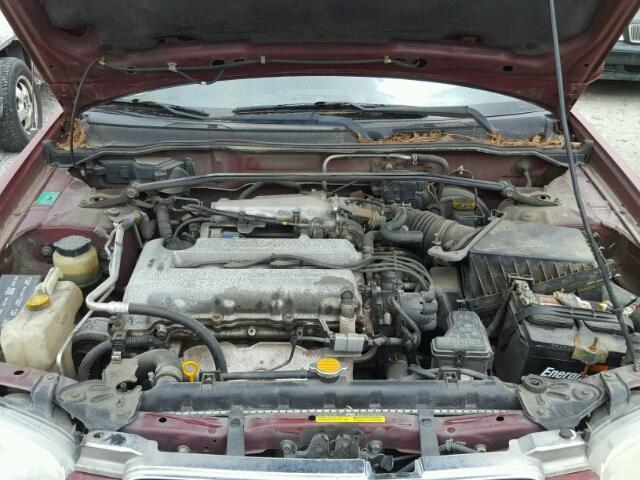 3N1BB51D01L123709 - 2001 NISSAN SENTRA SE MAROON photo 7