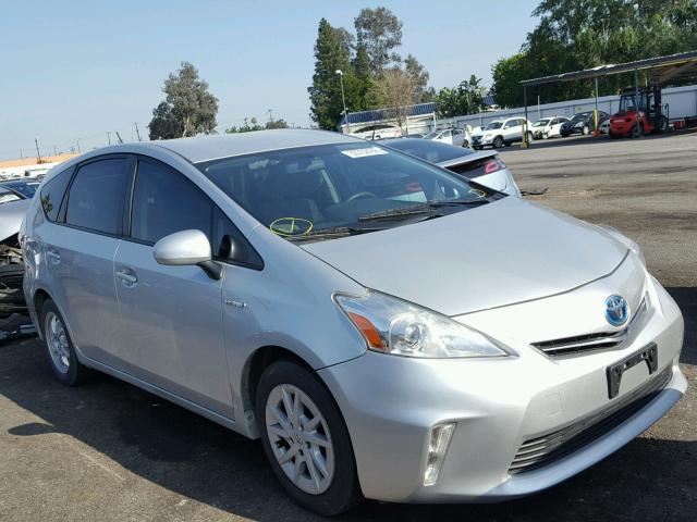 JTDZN3EU4D3206268 - 2013 TOYOTA PRIUS V SILVER photo 1