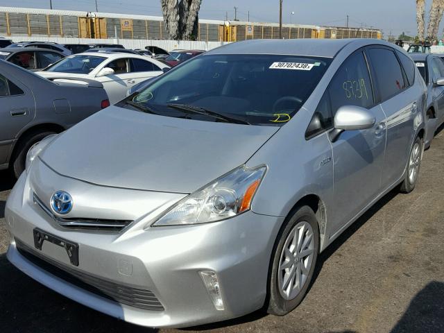 JTDZN3EU4D3206268 - 2013 TOYOTA PRIUS V SILVER photo 2