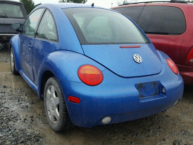 3VWCA21C6XM467619 - 1999 VOLKSWAGEN NEW BEETLE BLUE photo 3