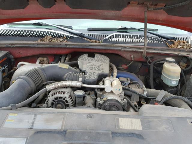 1GCHC29182E108714 - 2002 CHEVROLET SILVERADO RED photo 7