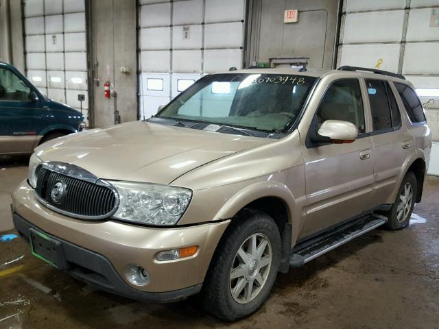 5GAET13P242383530 - 2004 BUICK RAINIER CX TAN photo 2