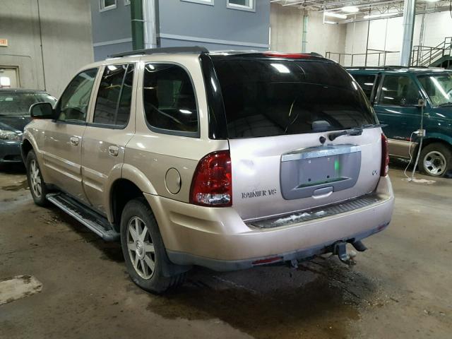 5GAET13P242383530 - 2004 BUICK RAINIER CX TAN photo 3