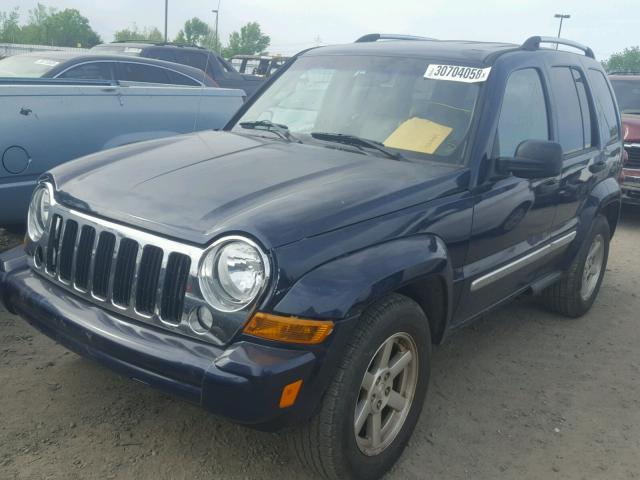 1J4GK58K46W132481 - 2006 JEEP LIBERTY LI BLUE photo 2