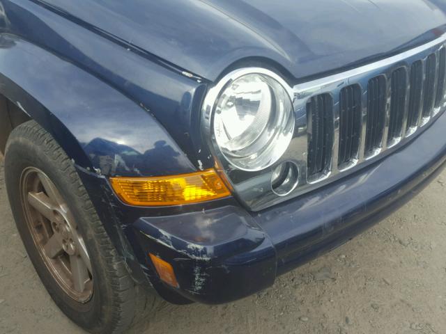 1J4GK58K46W132481 - 2006 JEEP LIBERTY LI BLUE photo 9