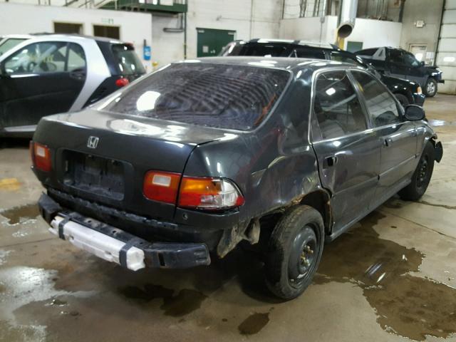 1HGEG8664SL037258 - 1995 HONDA CIVIC LX BLACK photo 4