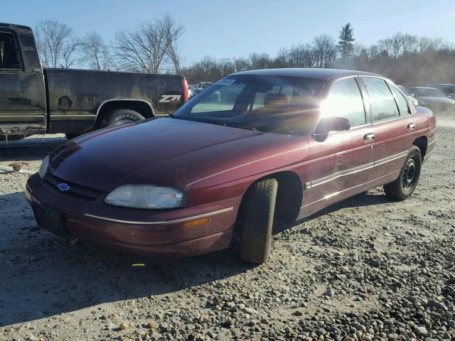 2G1WL52M1W9319235 - 1998 CHEVROLET LUMINA BAS MAROON photo 2