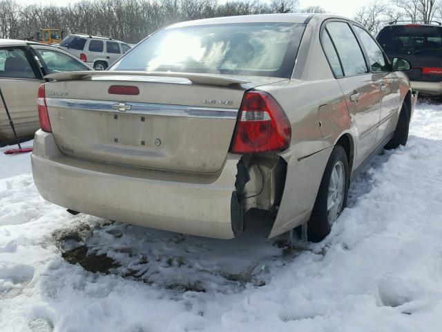 1G1ZT52855F298959 - 2005 CHEVROLET MALIBU LS ოქროსფერი ფოტო 4