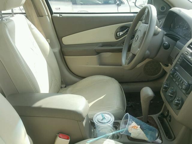 1G1ZT52855F298959 - 2005 CHEVROLET MALIBU LS ოქროსფერი ფოტო 5