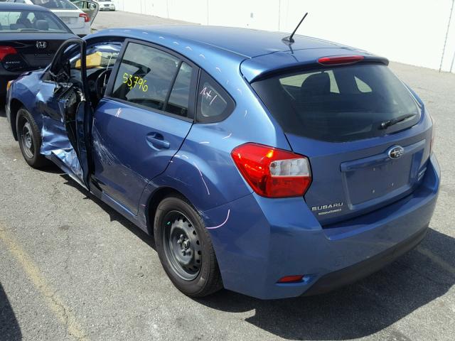 JF1GPAA62E8223464 - 2014 SUBARU IMPREZA BA BLUE photo 3