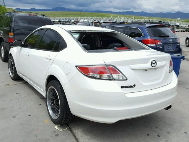 1YVHZ8BHXA5M04593 - 2010 MAZDA 6 I WHITE photo 3