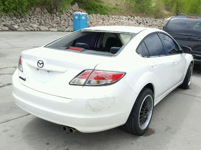 1YVHZ8BHXA5M04593 - 2010 MAZDA 6 I WHITE photo 4