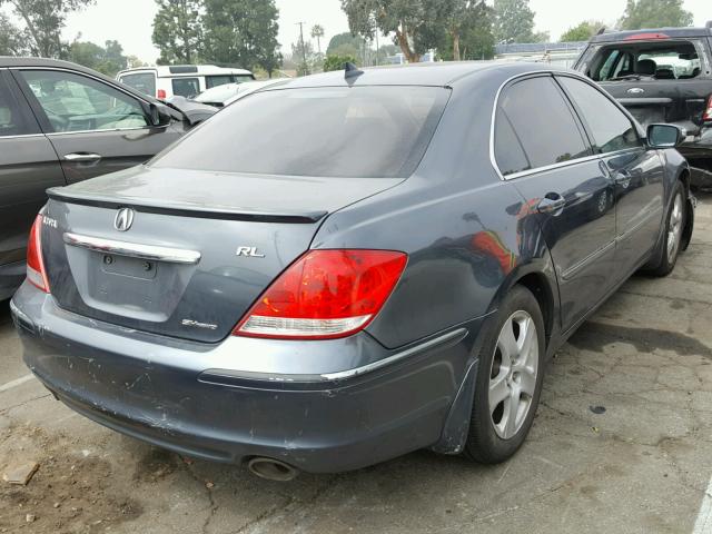 JH4KB16595C008923 - 2005 ACURA RL GRAY photo 4