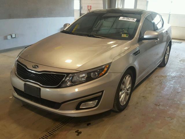 5XXGN4A70EG275036 - 2014 KIA OPTIMA EX SILVER photo 2