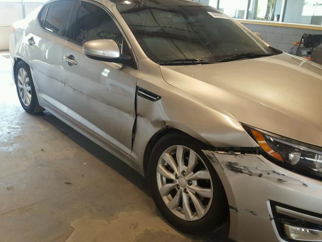 5XXGN4A70EG275036 - 2014 KIA OPTIMA EX SILVER photo 9