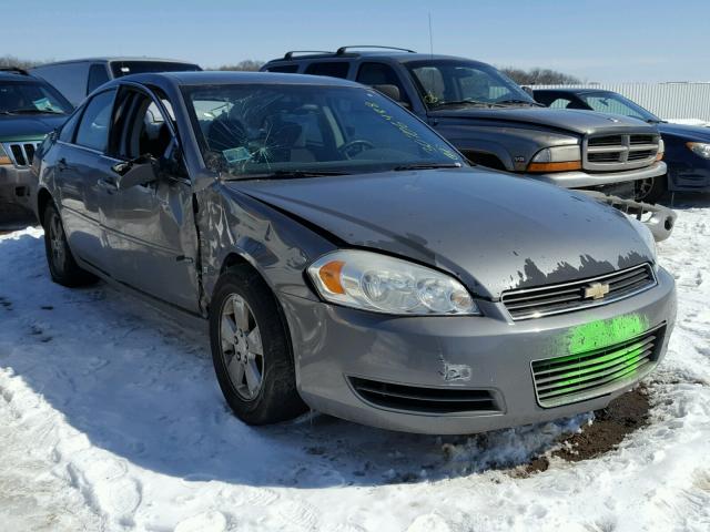 2G1WT55K169371393 - 2006 CHEVROLET IMPALA LT BLACK photo 1