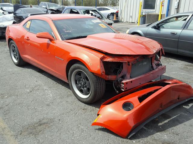 2G1FE1E30D9232249 - 2013 CHEVROLET CAMARO LS ORANGE photo 1