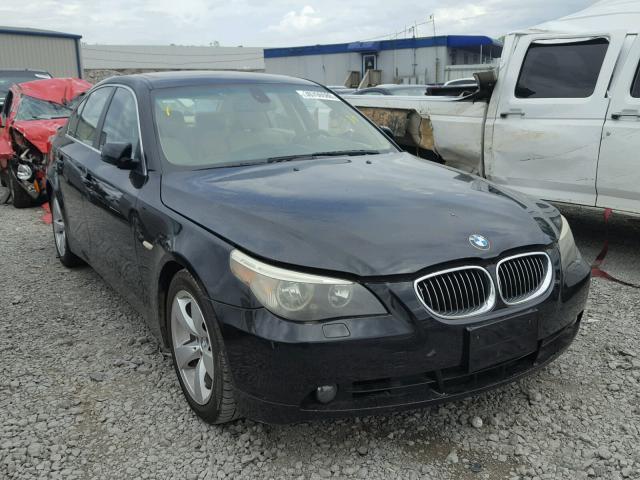 WBANE53517CY04602 - 2007 BMW 525 I BLACK photo 1