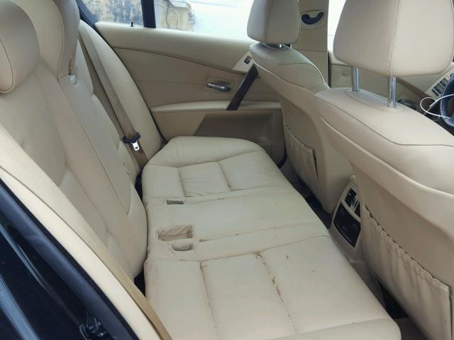 WBANE53517CY04602 - 2007 BMW 525 I BLACK photo 6