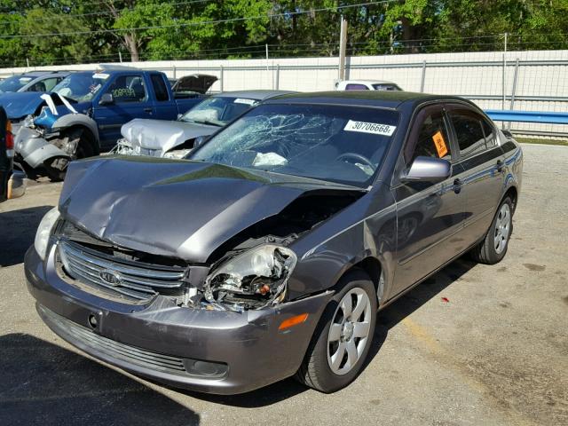 KNAGE123385251474 - 2008 KIA OPTIMA GRAY photo 2